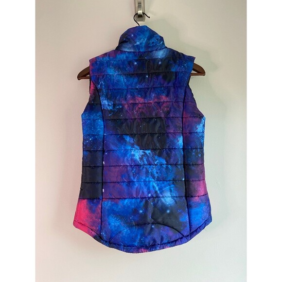 Rue 21 Galaxy Print Puffer Vest - Size S - Picture 2 of 6